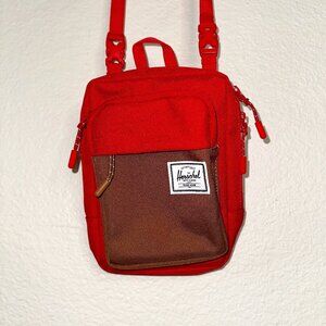 Hershel Supply Company Form Crossbody Handbag Red/Taupe Nautical Bag